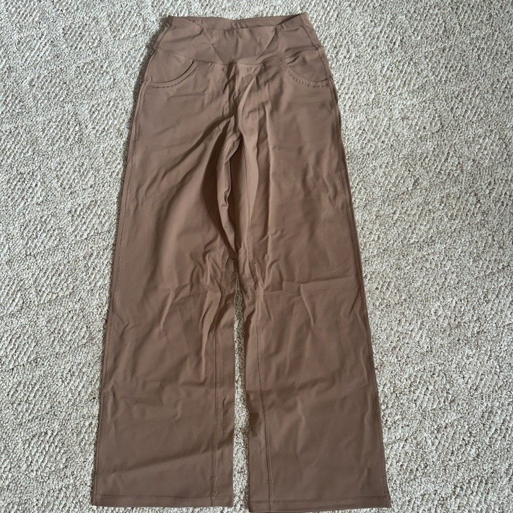 Womens Esoft Stretch Wide Leg‎ Pants Pockets, Elastic Waist Size Small NWT